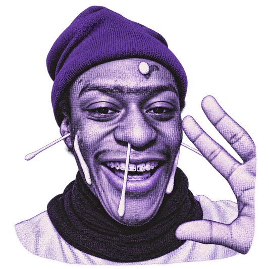 Goofy Cotton Swab Smile