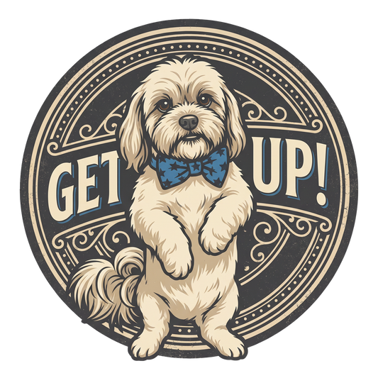 GET UP! — Vintage Badge
