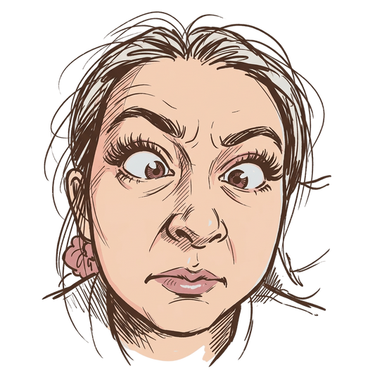 Comically Cross-Eyed Frustration
