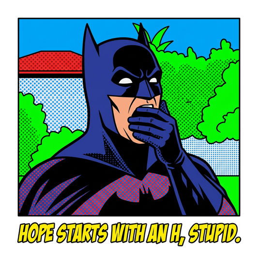 Hope starts with an H, stupid.