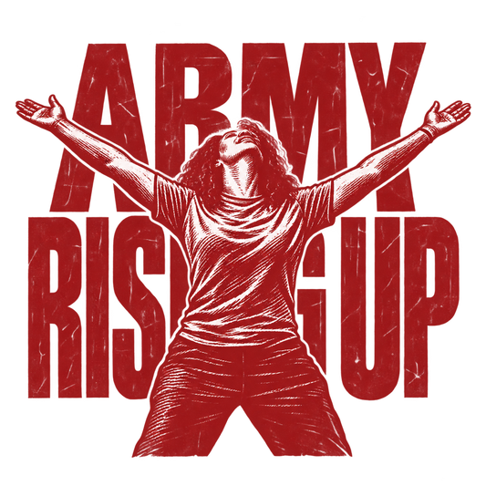 Army Rising Up Victory Pose