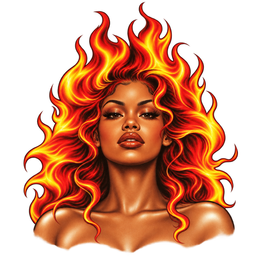 Flame Hair Portrait