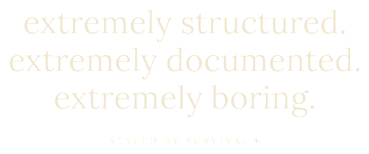 extremely structured. extremely documented. extremely boring.