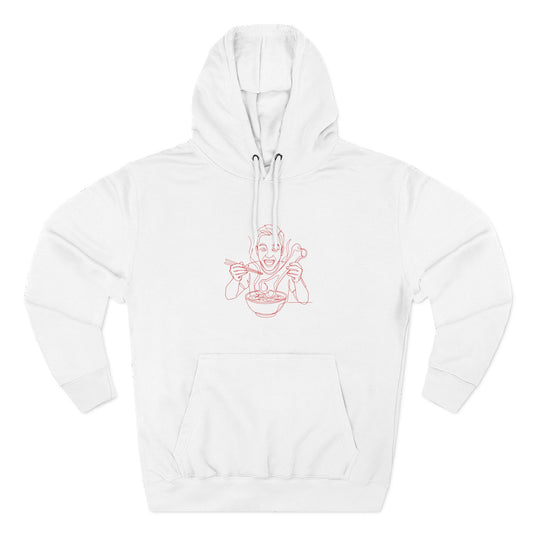 Three-Panel Fleece Hoodie