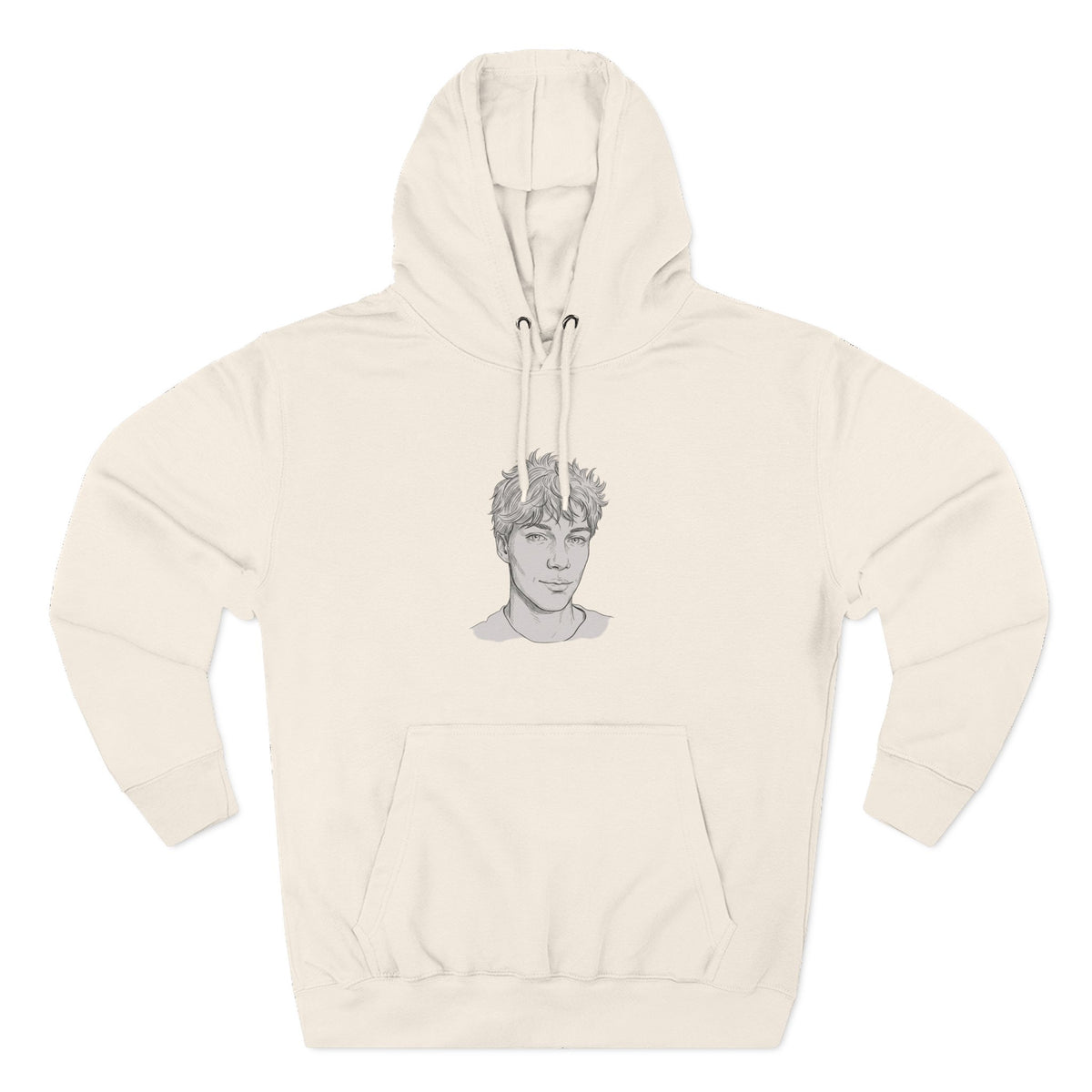Three-Panel Fleece Hoodie
