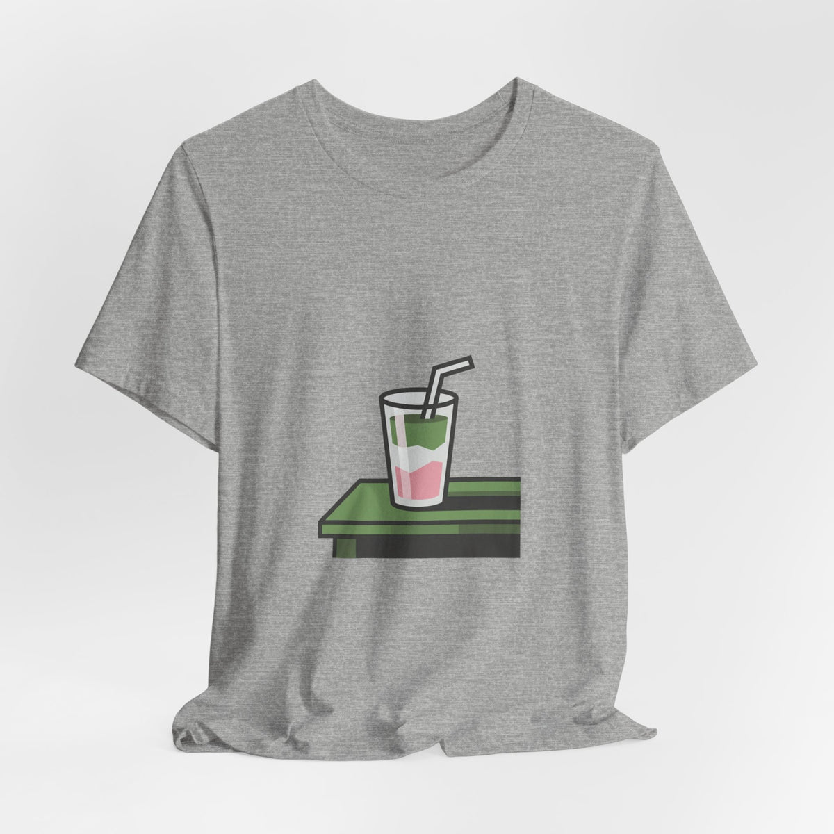 Aesthetic Layered Matcha Drink