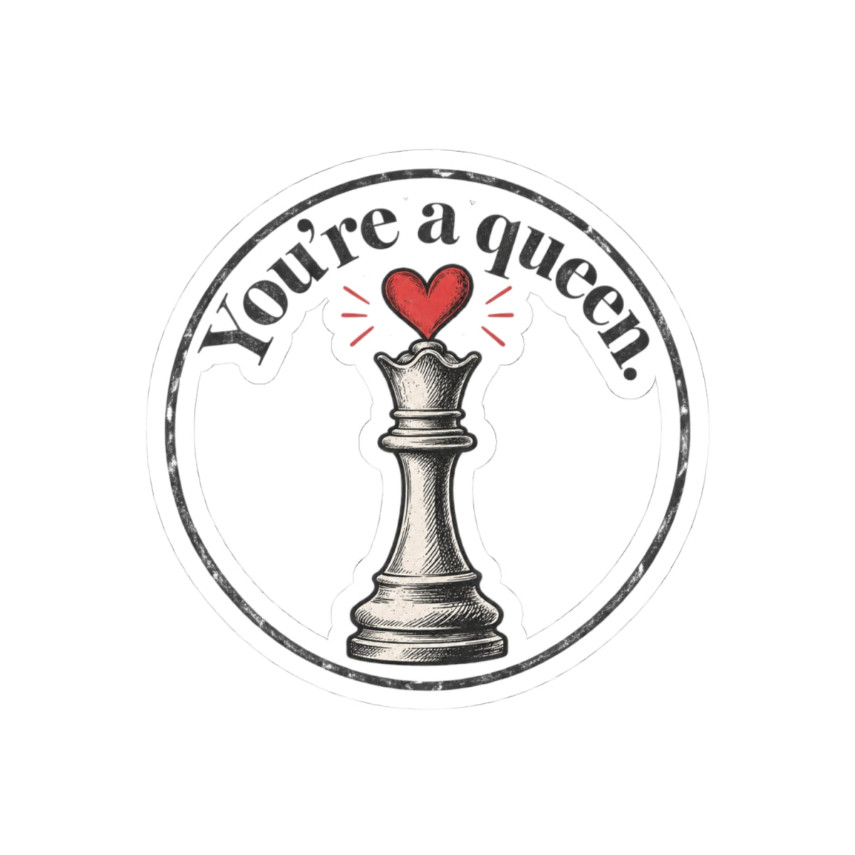 Queen with a Heart Crown