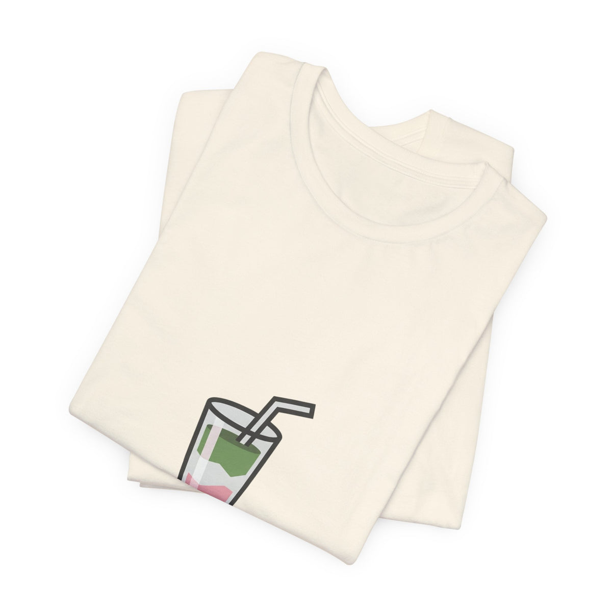 Aesthetic Layered Matcha Drink