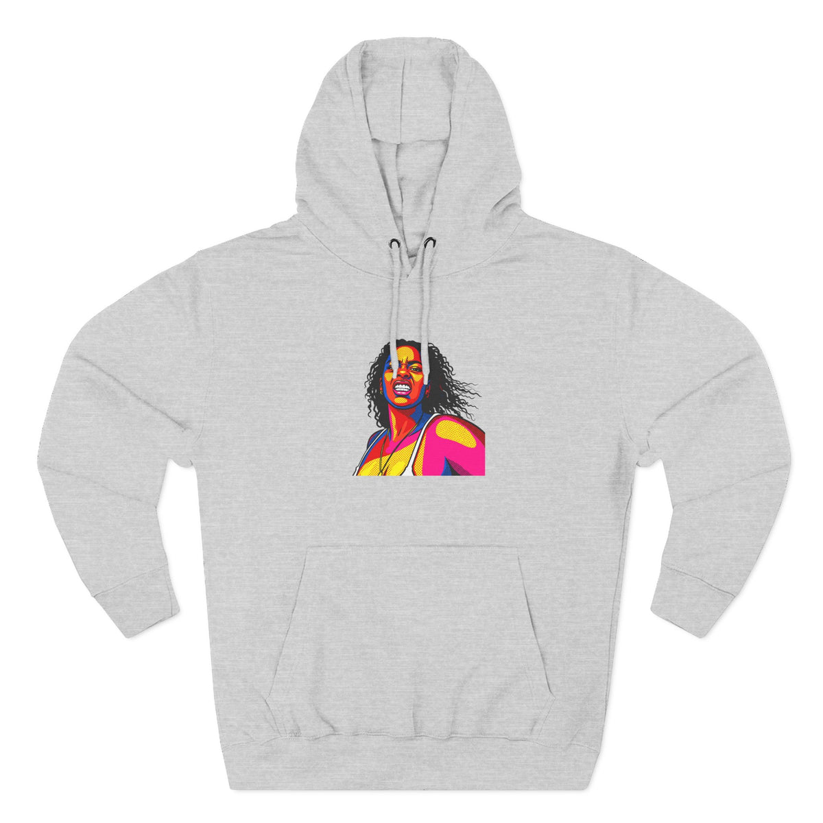 Three-Panel Fleece Hoodie