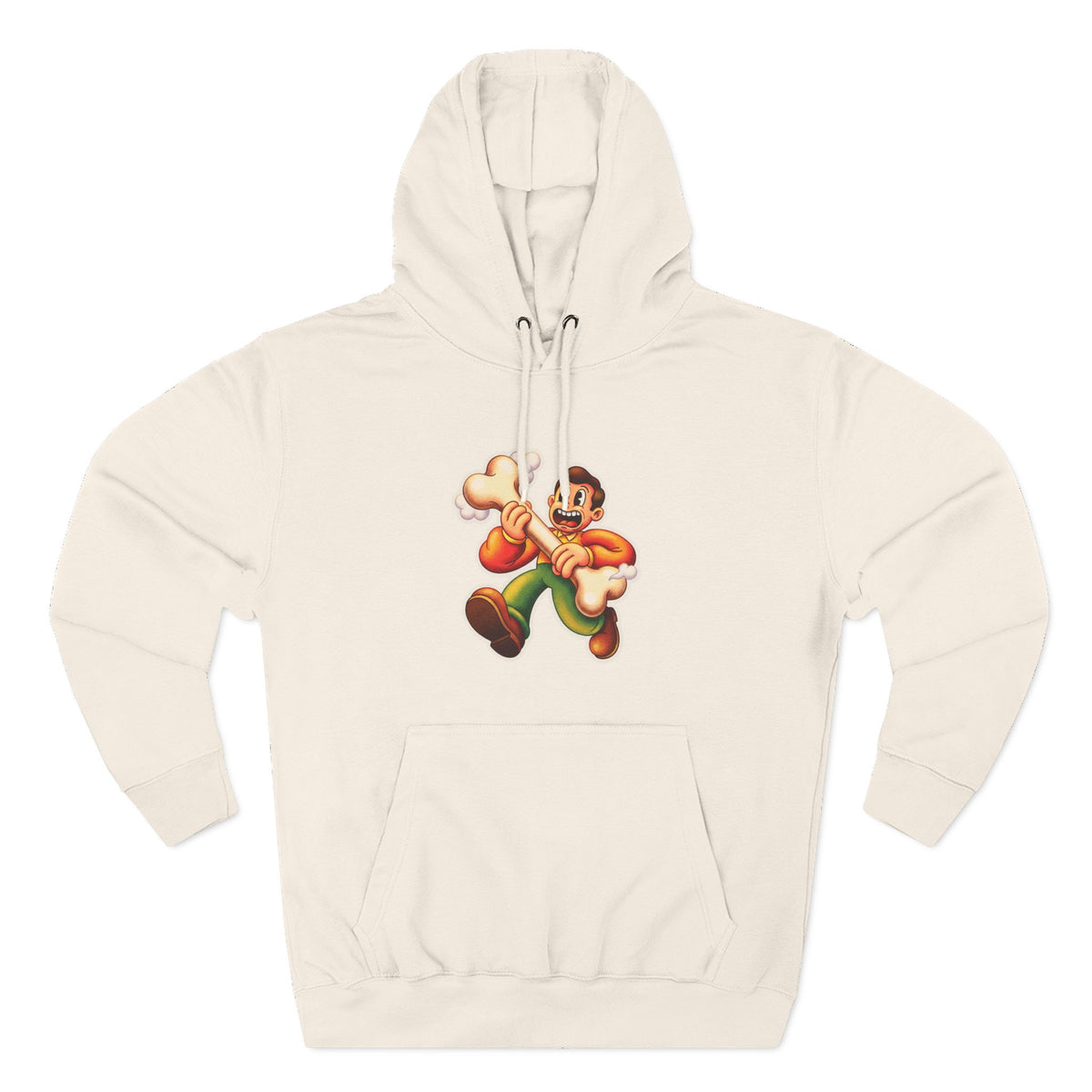 Three-Panel Fleece Hoodie