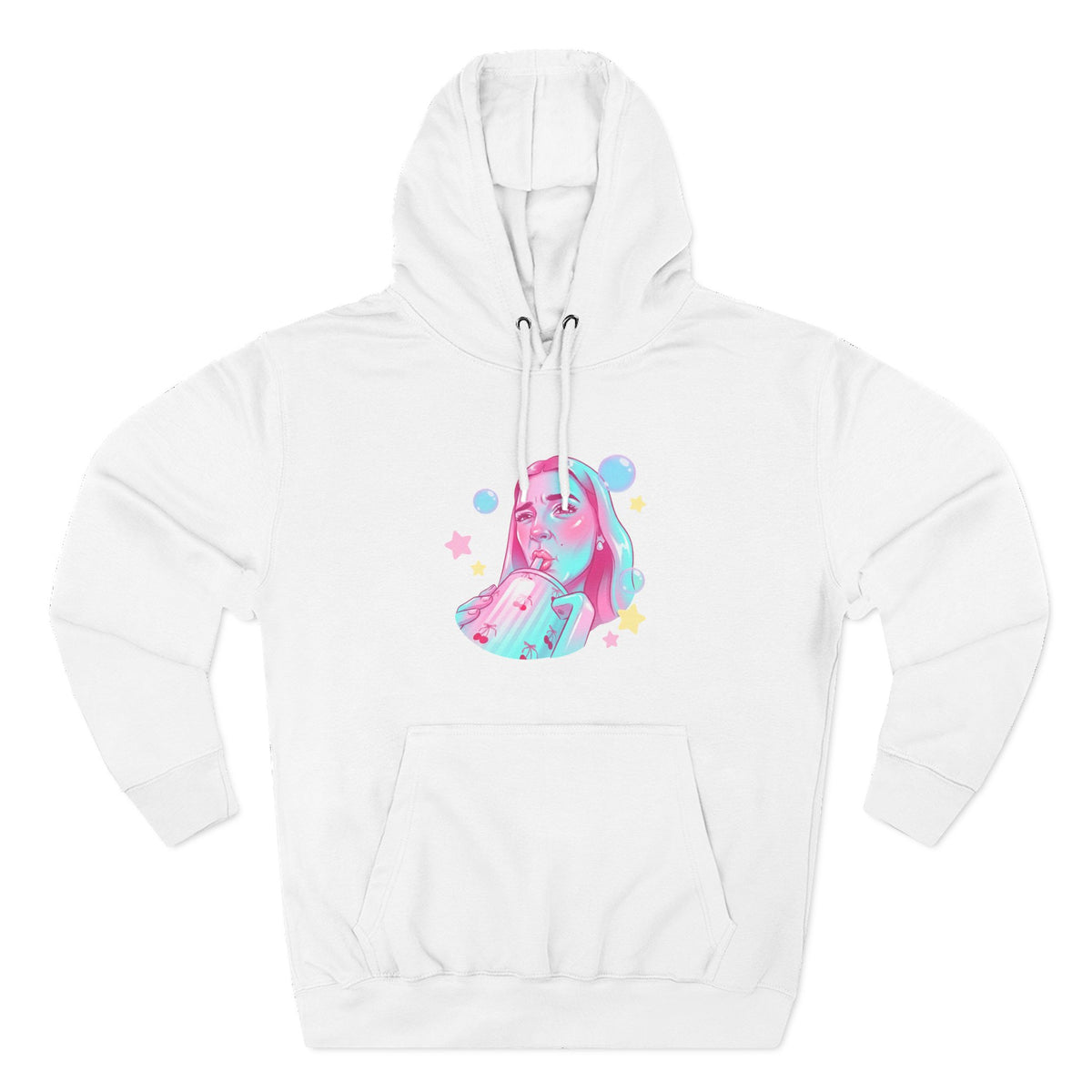Three-Panel Fleece Hoodie