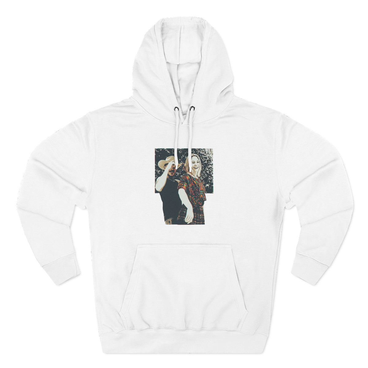 Three-Panel Fleece Hoodie