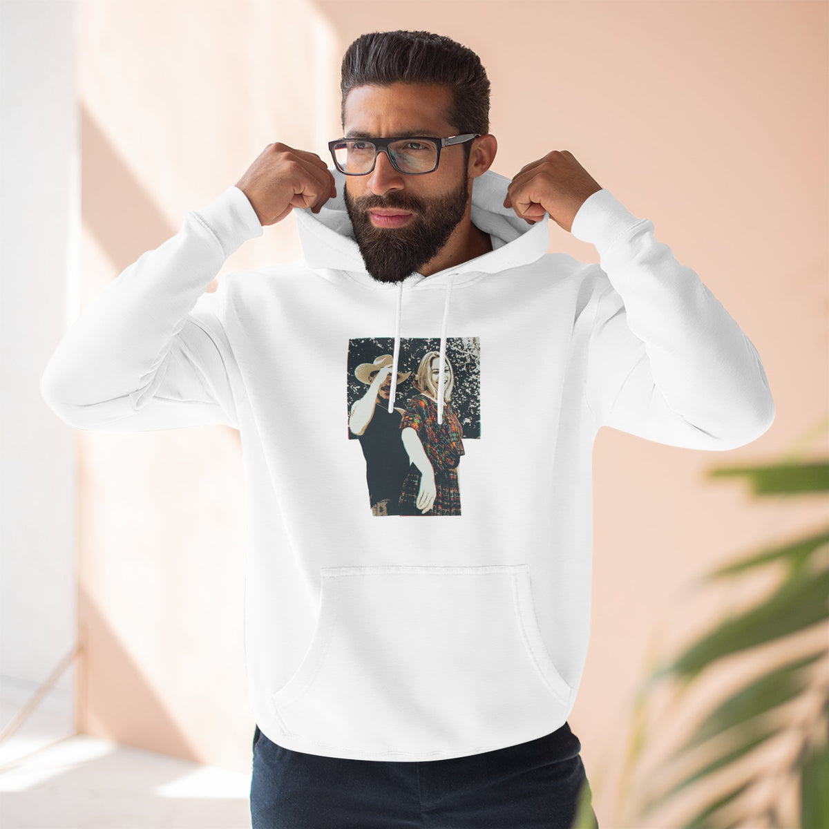 Three-Panel Fleece Hoodie