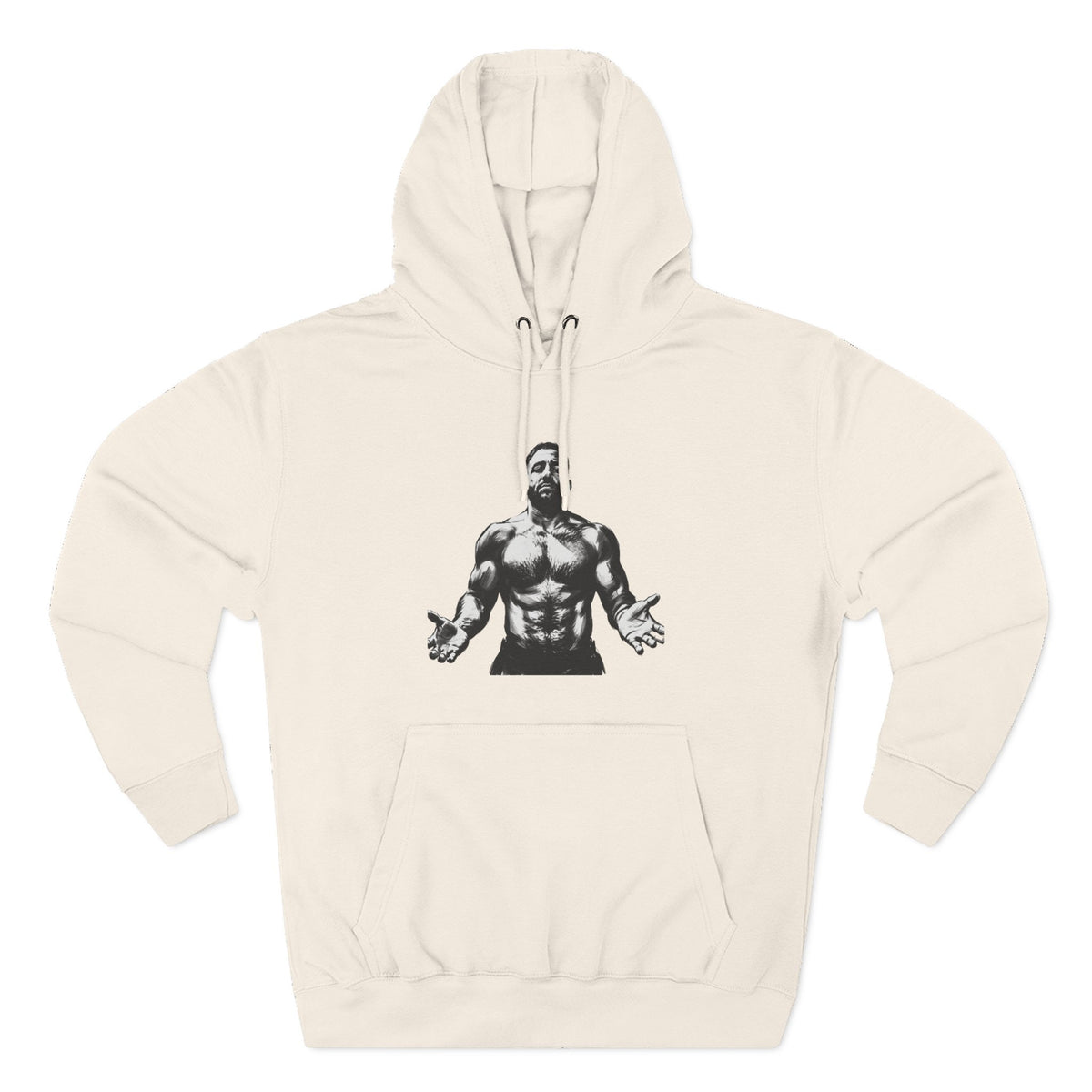 Three-Panel Fleece Hoodie