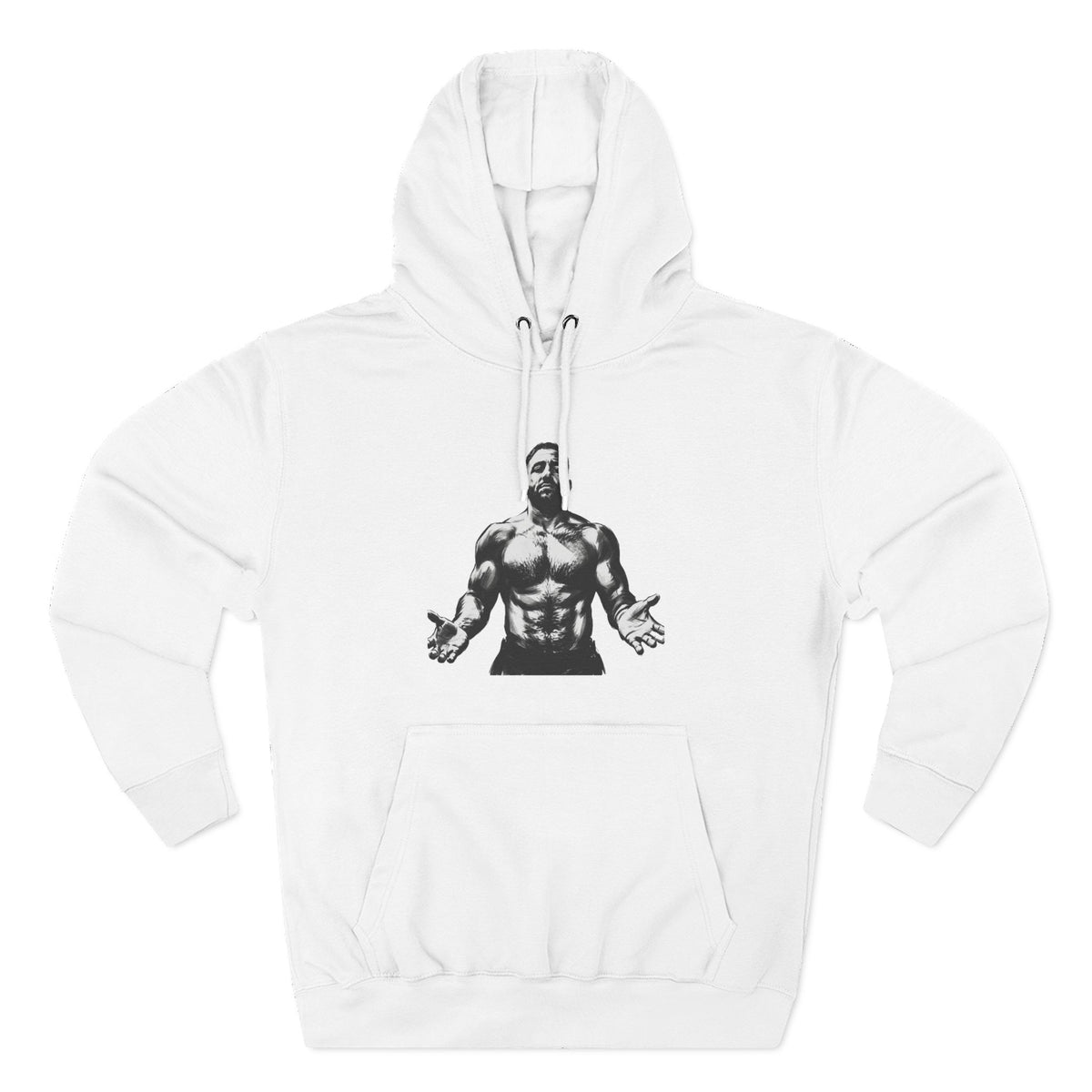 Three-Panel Fleece Hoodie