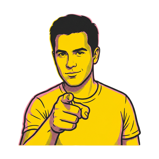Pop Art Pointing Portrait