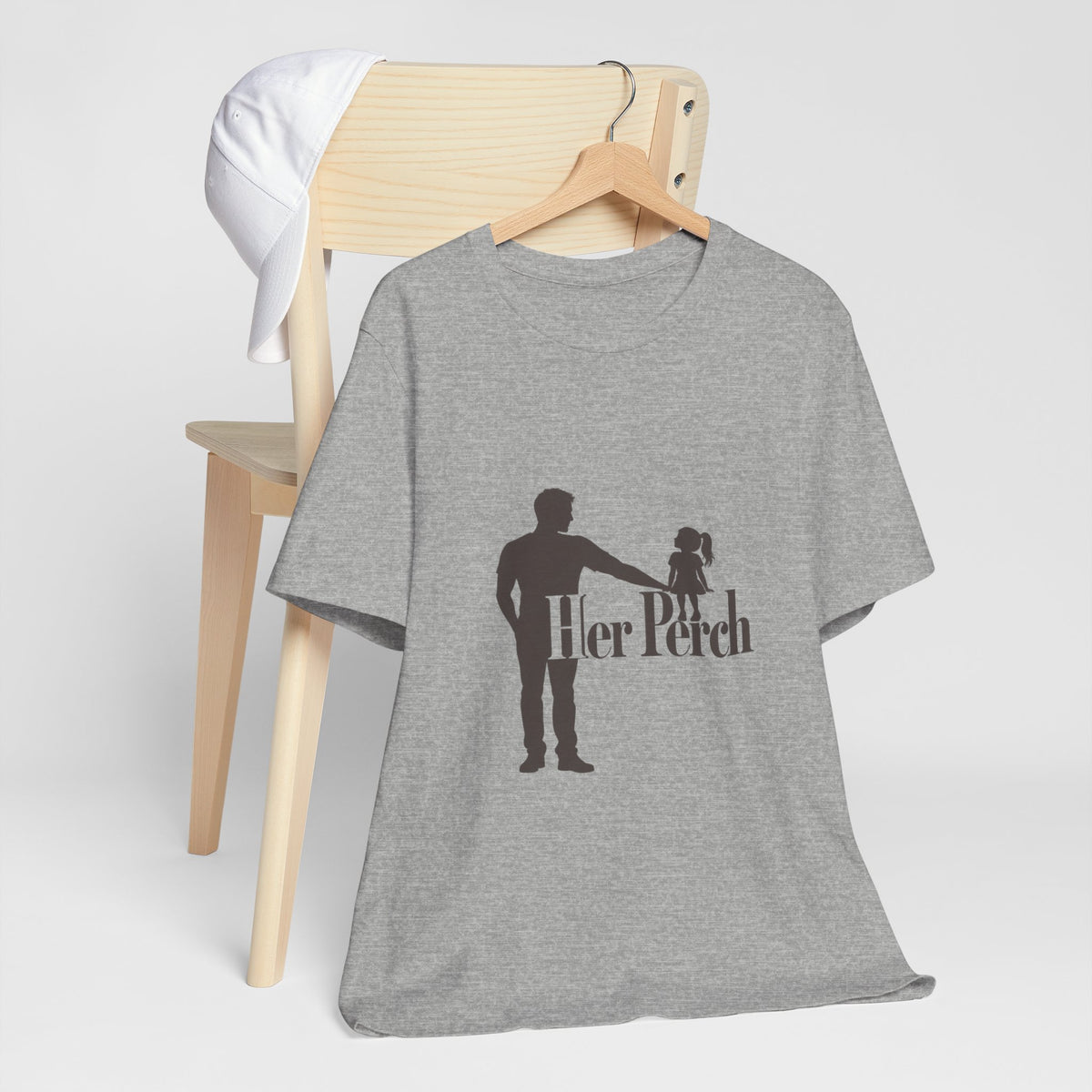 Father Daughter Perch Silhouette