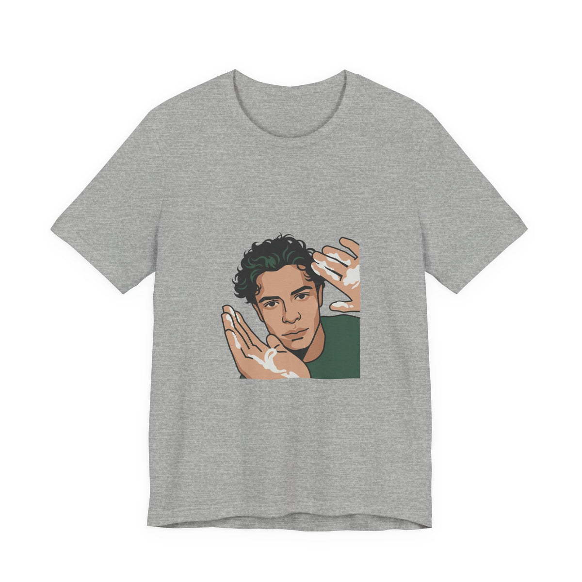 Iconic Cream Hands Portrait