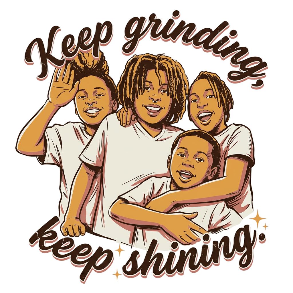 Keep Grinding Family Pose