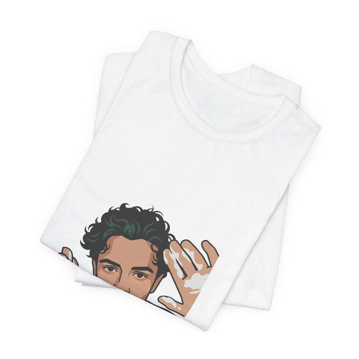 Iconic Cream Hands Portrait