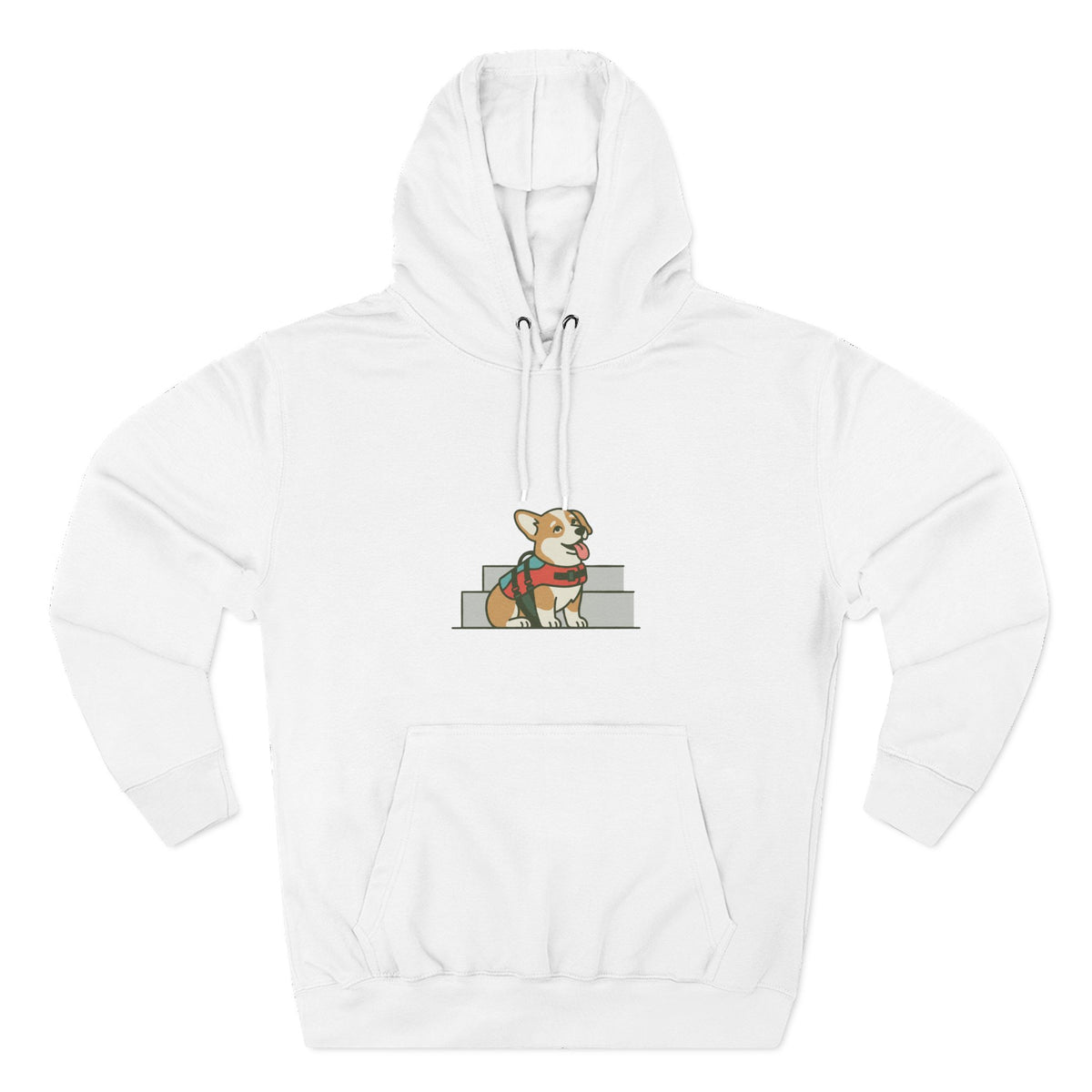 Three-Panel Fleece Hoodie