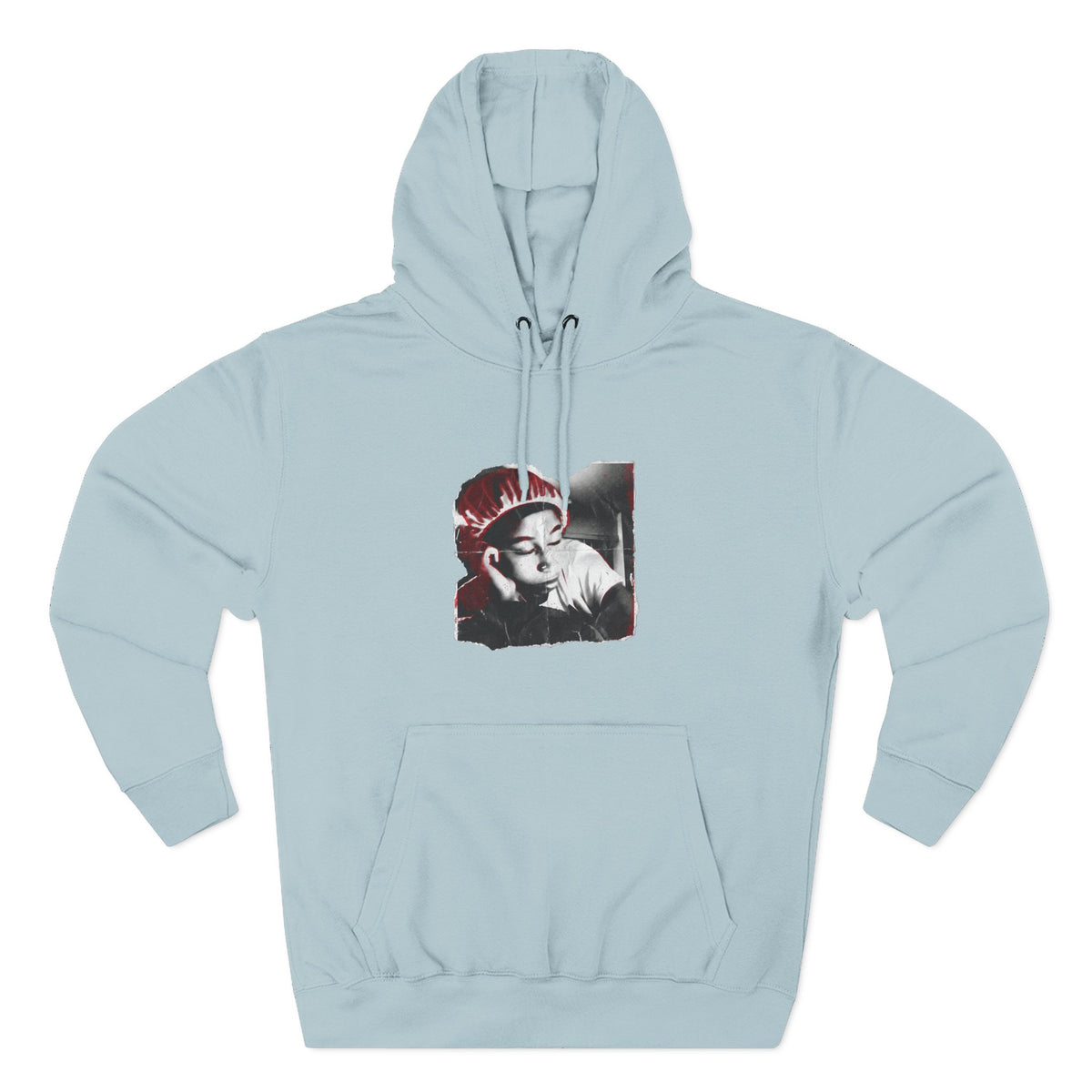 Three-Panel Fleece Hoodie