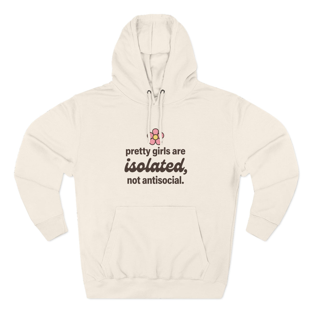 pretty girls are isolated, not antisocial.