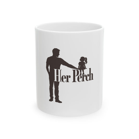Father Daughter Perch Silhouette