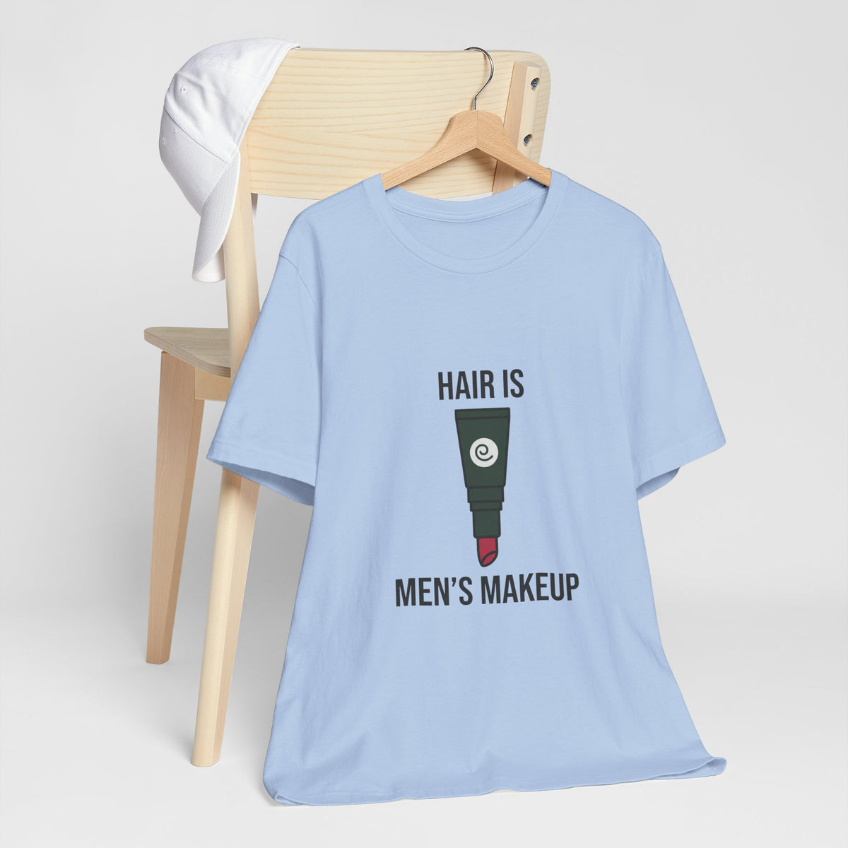 Hair is Men's Makeup Graphic