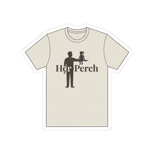 Father Daughter Perch Silhouette