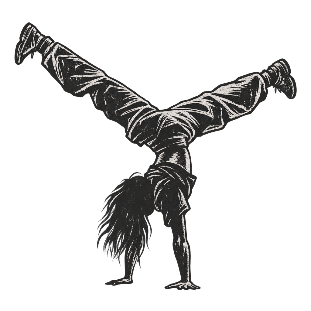 Acrobatic Handstand Split