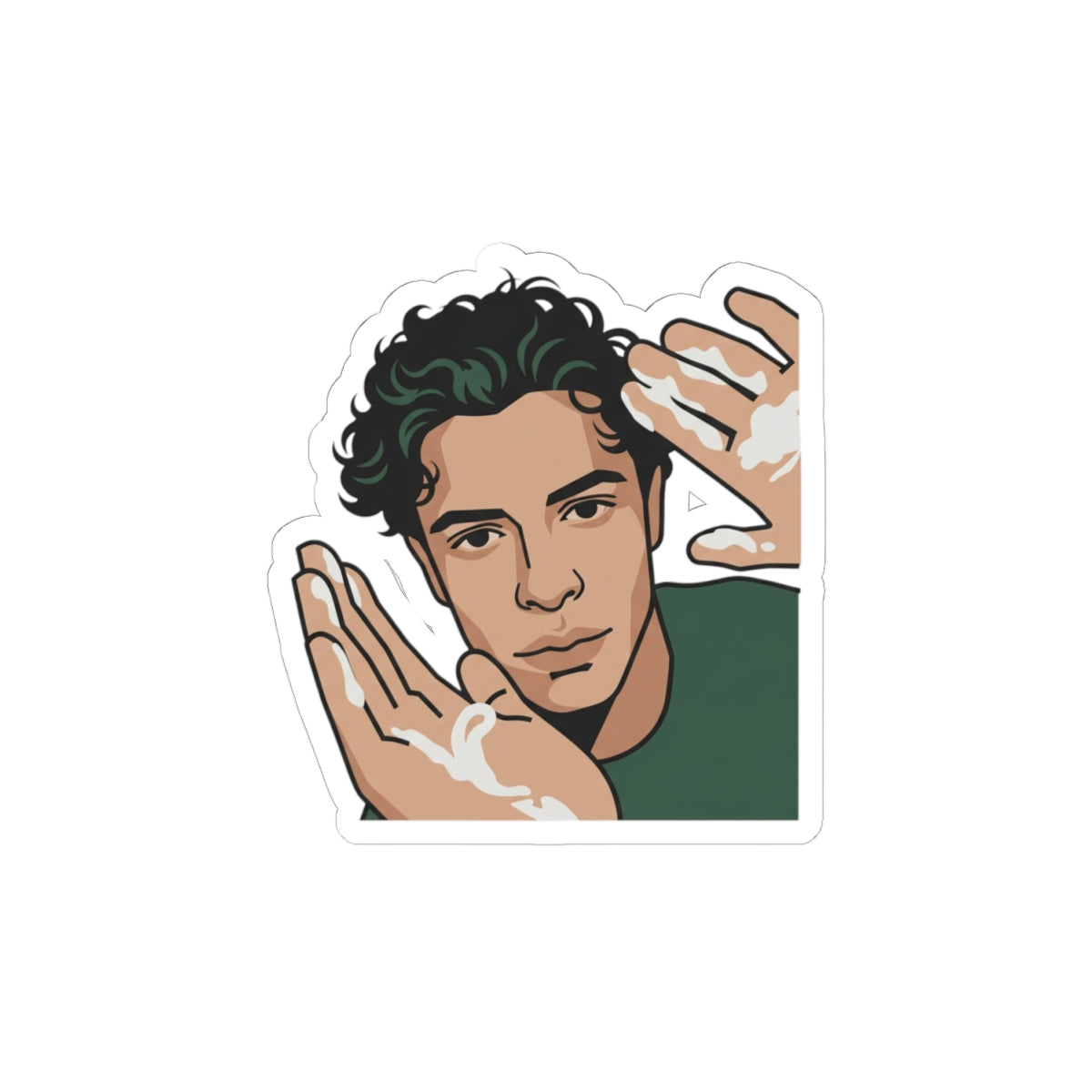 Iconic Cream Hands Portrait