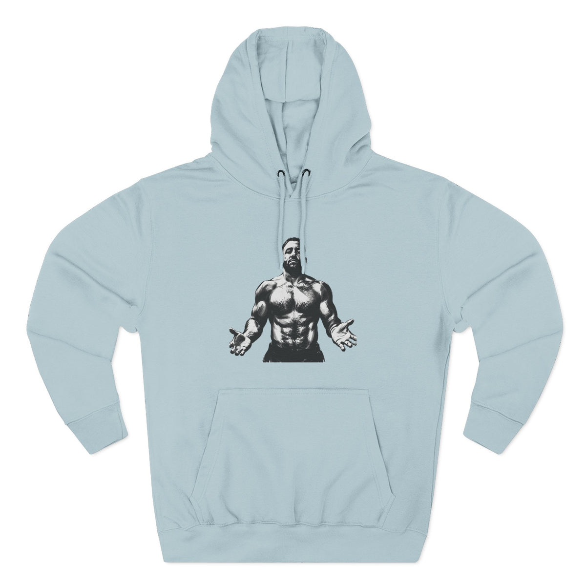 Three-Panel Fleece Hoodie