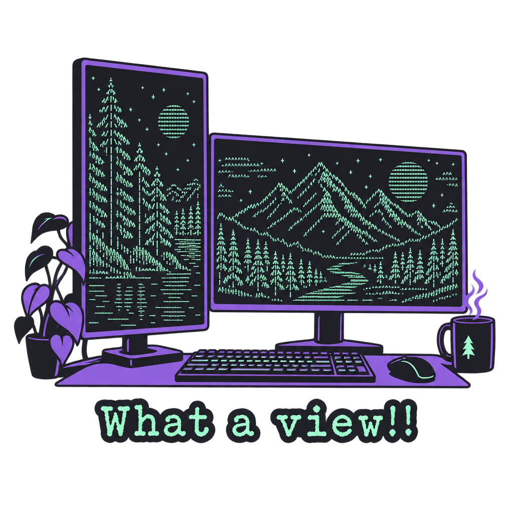 ASCII Landscape View