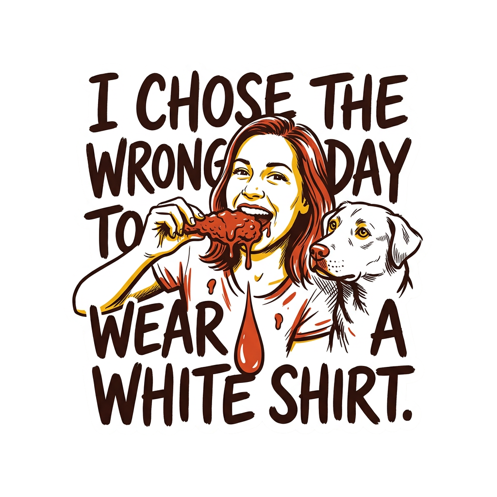 Wrong Day For A White Shirt