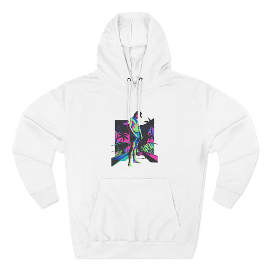 Three-Panel Fleece Hoodie
