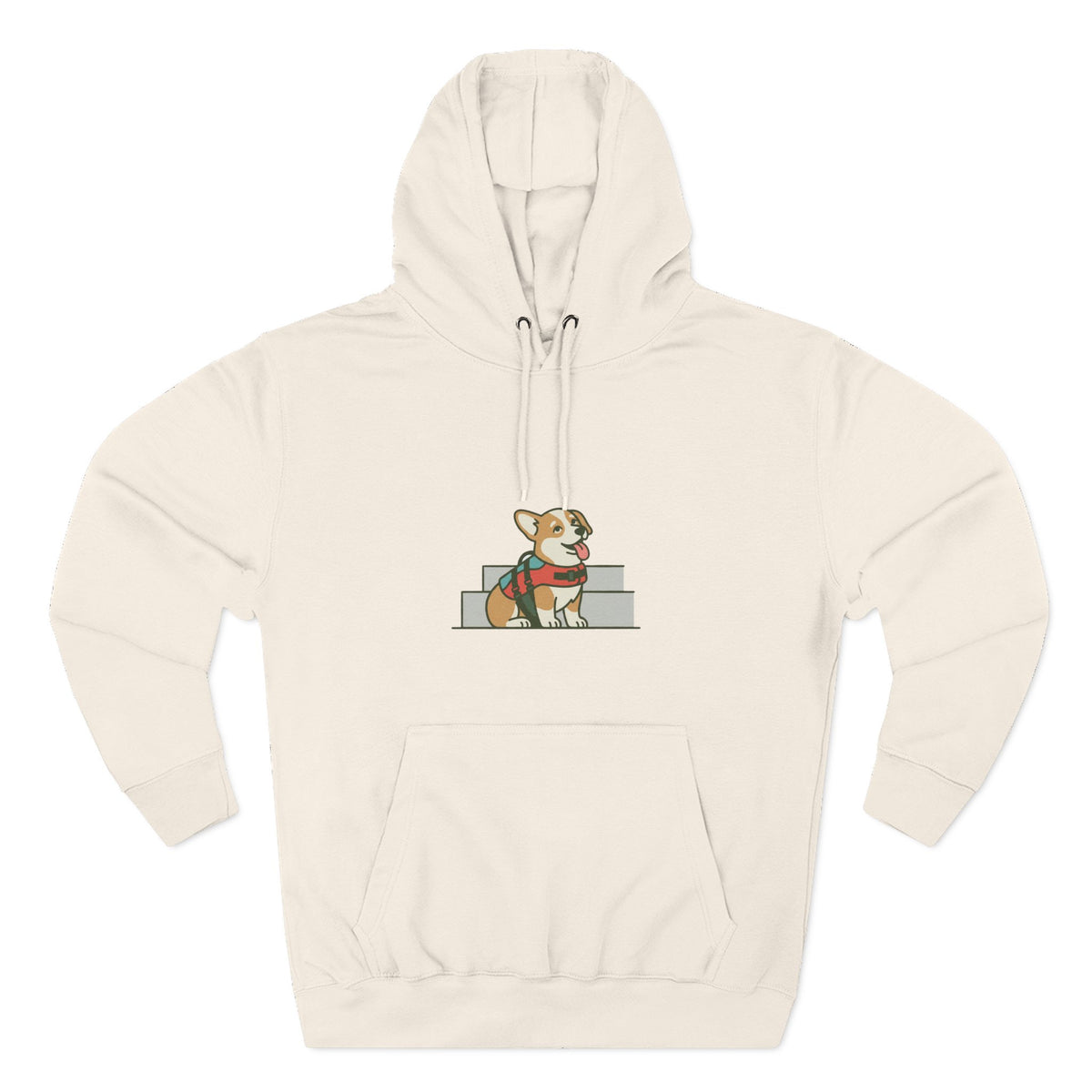Three-Panel Fleece Hoodie