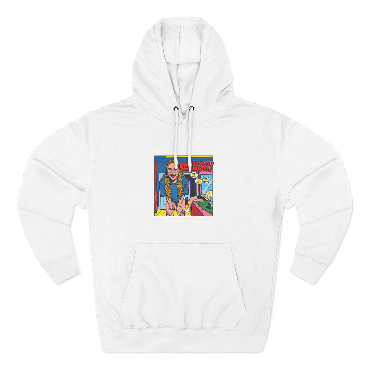 Three-Panel Fleece Hoodie
