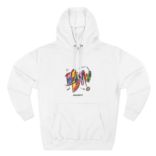 Three-Panel Fleece Hoodie