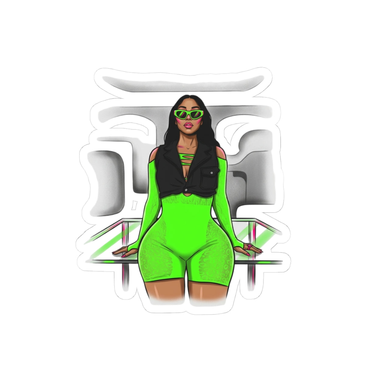 Neon Outfit Final Pose