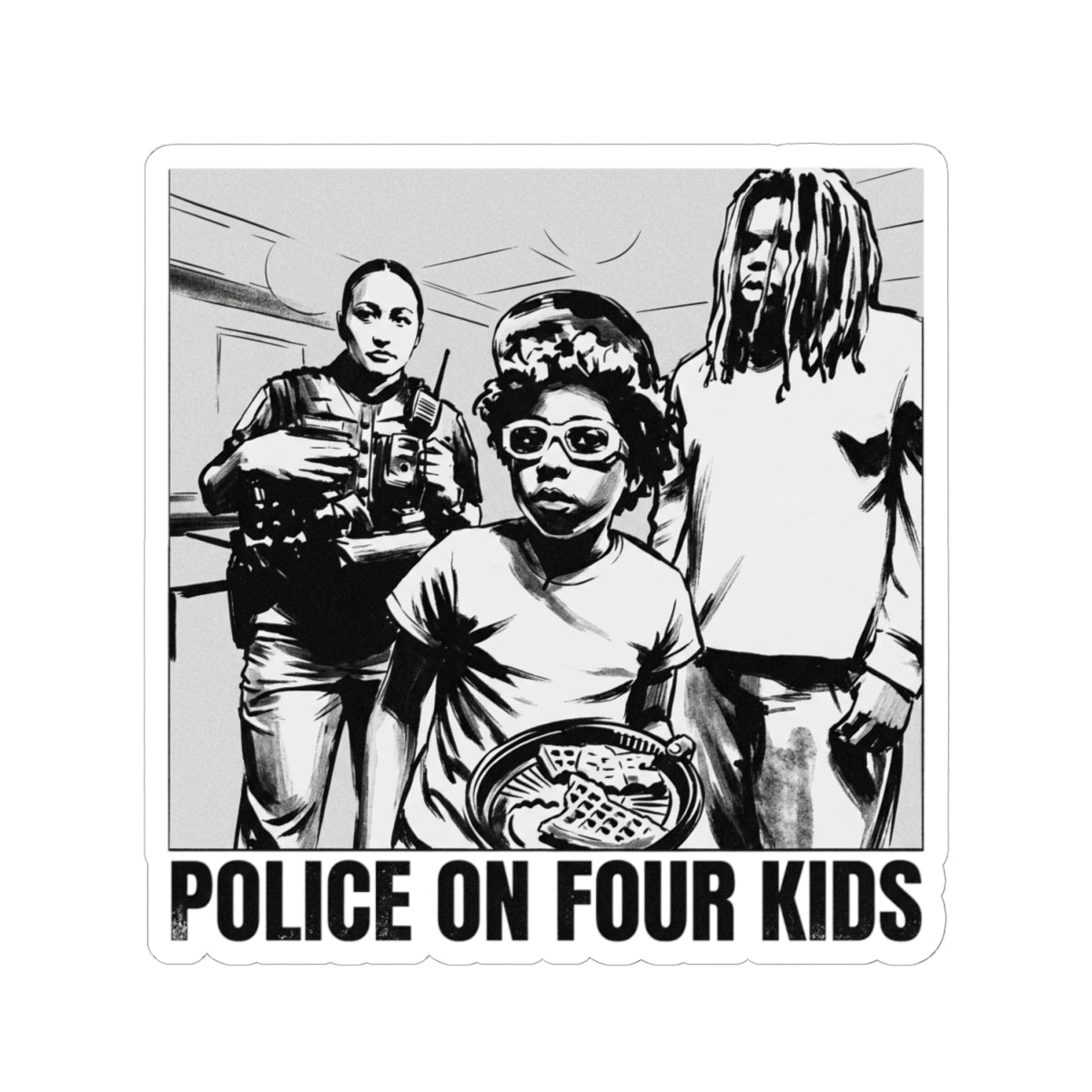 Police On Four Kids