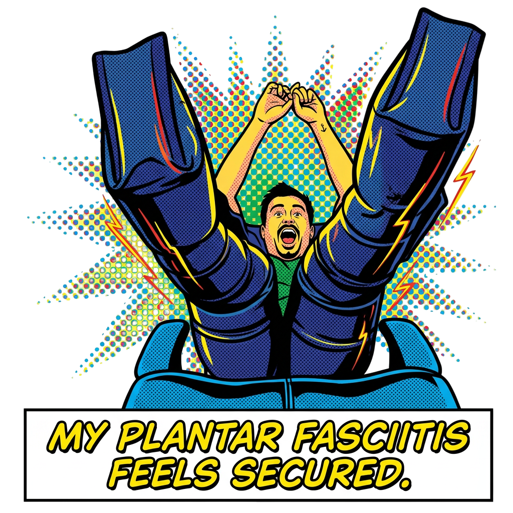 My plantar fasciitis feels secured.