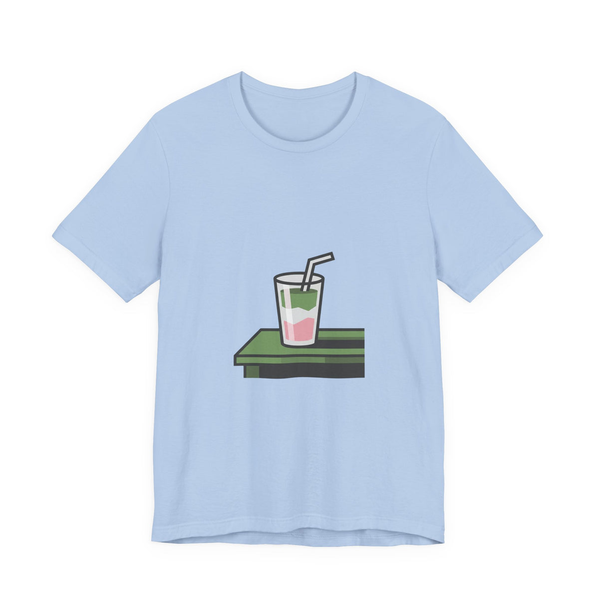 Aesthetic Layered Matcha Drink