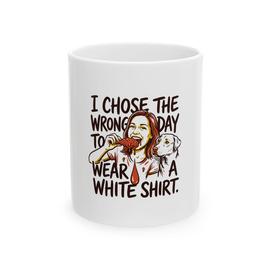 Wrong Day For A White Shirt