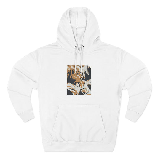 Three-Panel Fleece Hoodie