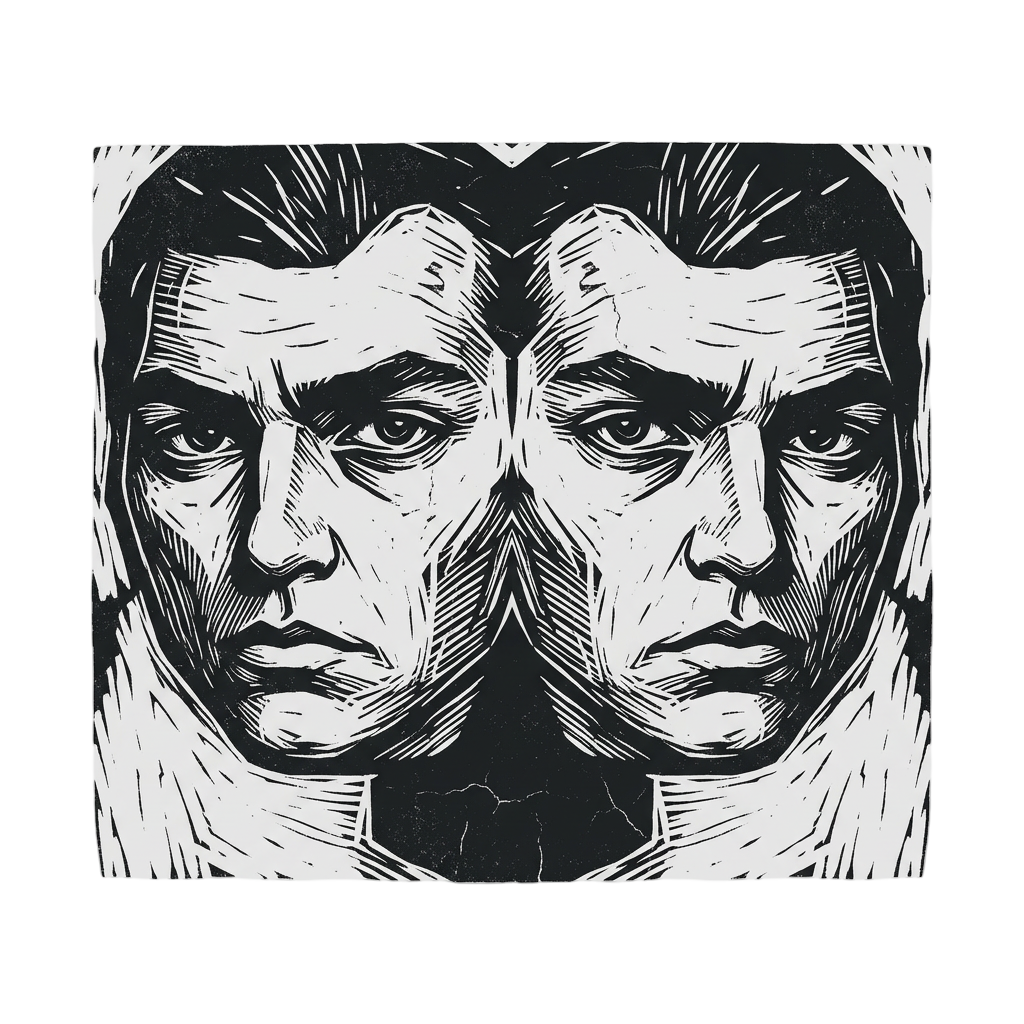 Two Faces Hoodie Graphic