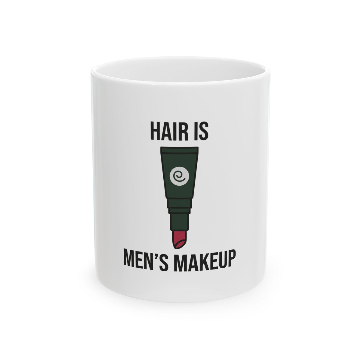 Hair is Men's Makeup Graphic