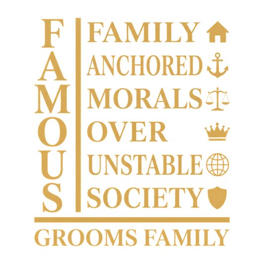 Family Anchored Morals Over Unstable Society