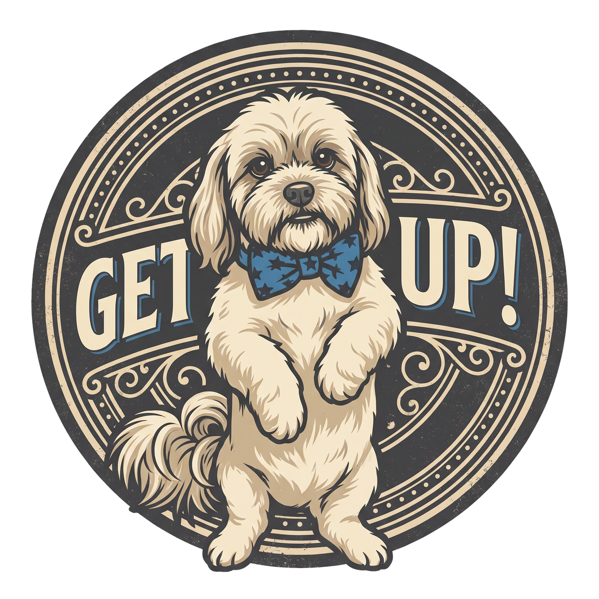 GET UP! — Vintage Badge