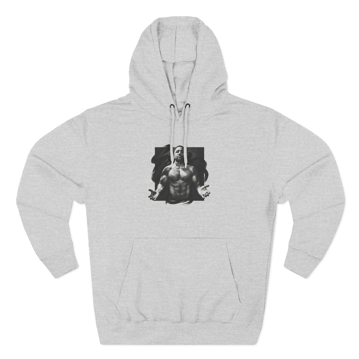 Three-Panel Fleece Hoodie